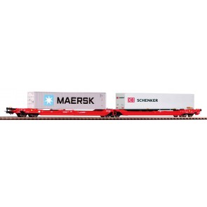 Piko 24619 - T3000e DB AG  VI, beladen mit 1x Container 40`Maersk und 1x Trailer PNO