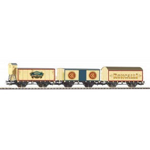 Piko 58374 - 3er Set Güterzug Zirkus Roncalli DB III
