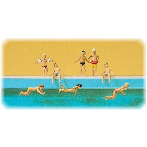 Preiser 10307 - 1:87 Kinderen in het zwembad