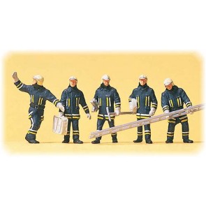 Preiser 10484 - 1:87 Brandweerlieden bij brand