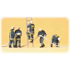 Preiser 10485 - 1:87 Brandweerlieden bij brand