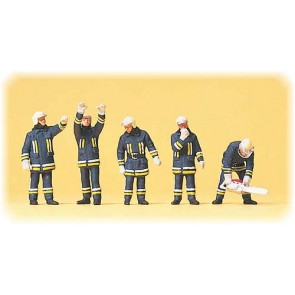 Preiser 10486 - 1:87 Brandweerlieden bij brand