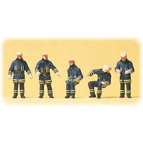 Preiser 10487 - 1:87 Brandweerlieden bij brand