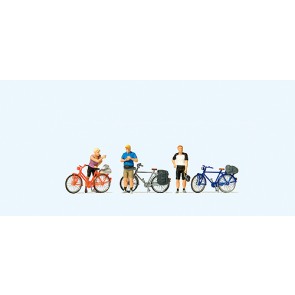 Preiser 10644 - 1:87 Staande fietsers in sportkleding 2
