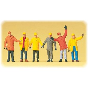 Preiser 14034 - 1:87 Arbeiders in beschermende kleding