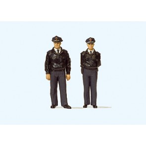 Preiser 63101 - 1:32 Politie agenten in blauw uniform