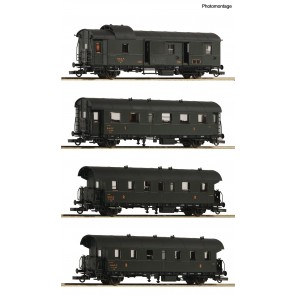 Roco 6200055 - 4er Set Pers.Wag. SNCF        