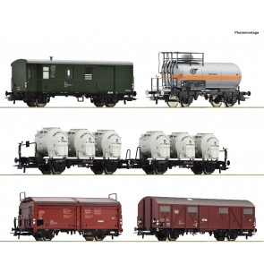 Roco 6600018 - 5er Set Güterzug              