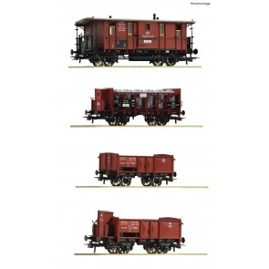Roco 6600073 - 4er Set Güterzug KPEV         