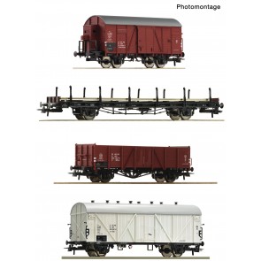 Roco 6600101 - 4er Set Güterzug PKP          