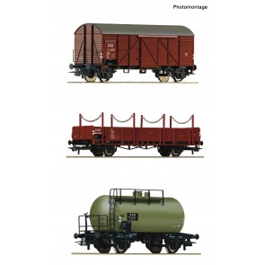 Roco 76018 - 3er Set Güterzug CSD          