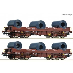 Roco 76338 - 2er Set Coiltransportwag. SNCB