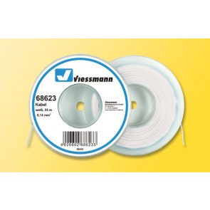 Viessmann 68623 - 25 m Kabel, 0,14 mm², weiß