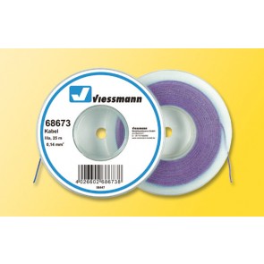 Viessmann 68673 - Kabel 25 m, 0,14 mm², lila