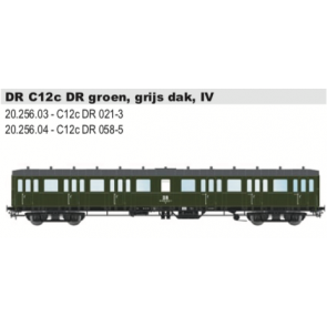 Artitec 20.256.03 - C12c Deutsche Reichsbahn 021-3 groen, grijs dak, IV