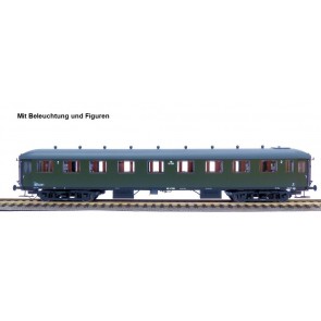 Exact train EX10045 - NS B7156 grün, graues Dach mit Beleuchtung und figuren