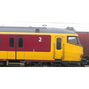 Exact train EX11086 - NS ICR für den Beneluxzug nach België Steuerwagen Bs ( Farbe Gelb / Rot) Epoche IV 