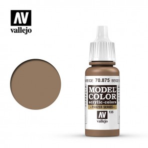 Vallejo 70875 - MODEL COLOR BEIGE BROWN (#135)