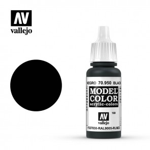 Vallejo 70950 - MODEL COLOR BLACK (#169)