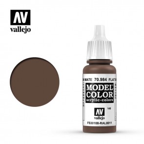 Vallejo 70984 - MODEL COLOR FLAT BROWN (#140)