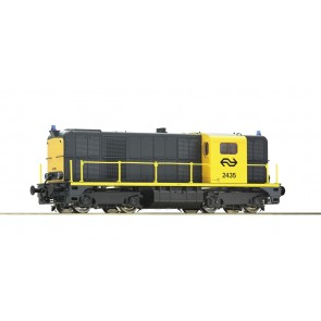 Roco 78790 - NS-dieselloc 2435 met geluid, werkende zwaailichten en bedienbare koppelingen AC.