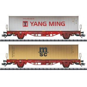 Trix 24139 - 2-delige containerwagenset Lgs 580