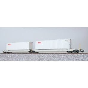 Esu 36543 - Taschenwagen, H0, Sdggmrs, 37 84 499 3 203-7, NL-AAEC Ep. VI, Container OOLU 818584 + OOLU 977307, DC