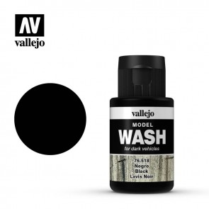 Vallejo 76518 - MODEL WASH BLACK 35ML