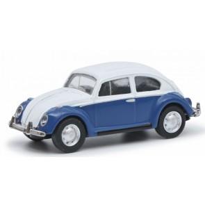 Schuco 26706 - VW Kever, blauw/wit
